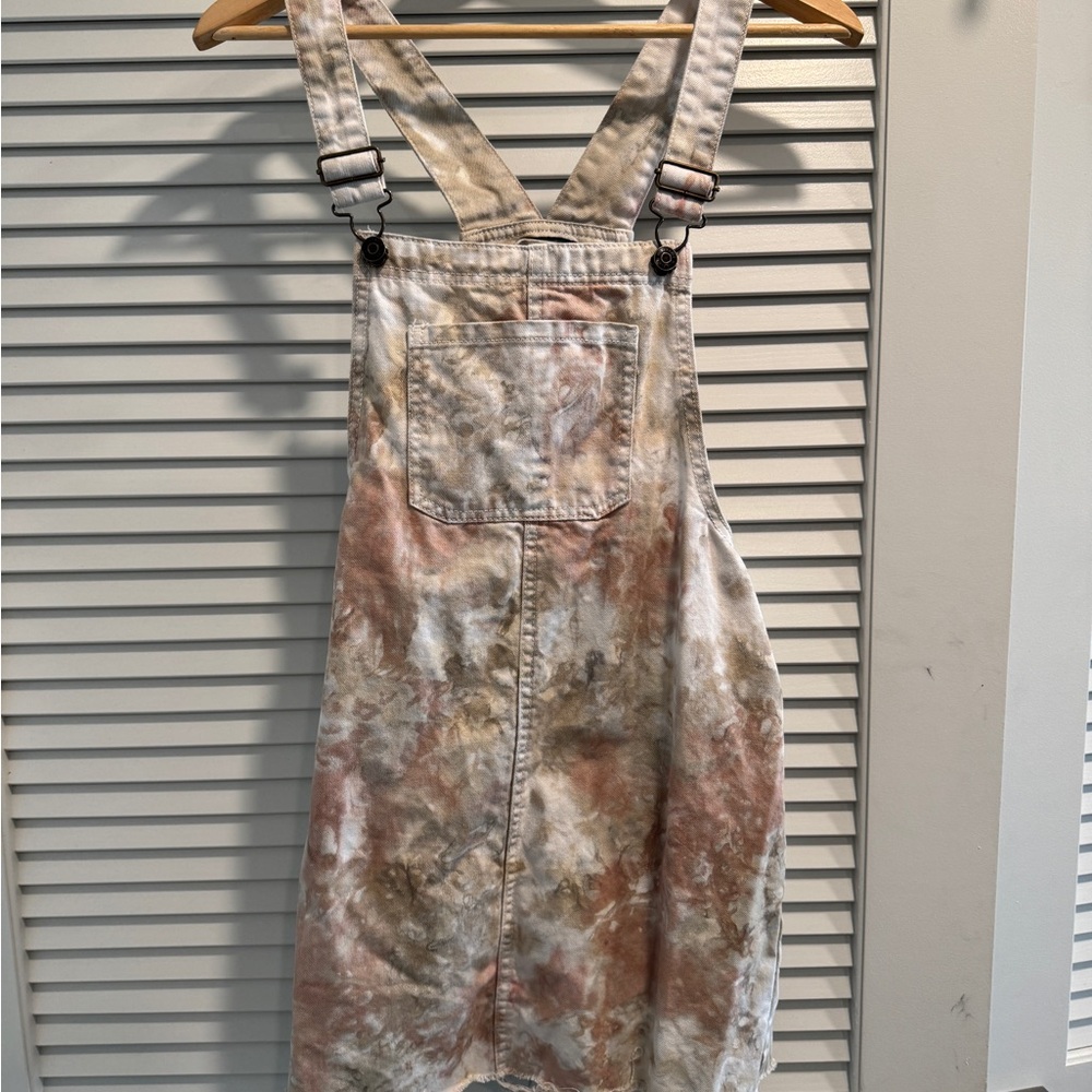 Stylish Tie-Dye Overall Dress